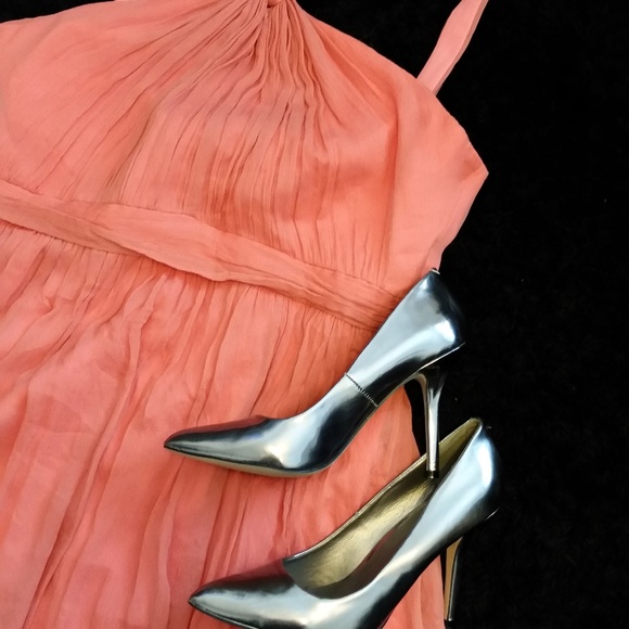 J Crew Sinclair Dress Silk Chiffon Dress -… - Picture 3 of 7